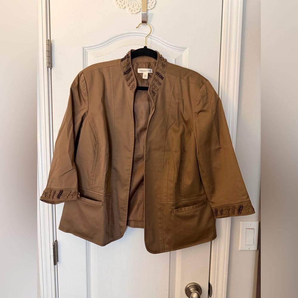 Coldwater Creek Brown Jacket Sz 18W